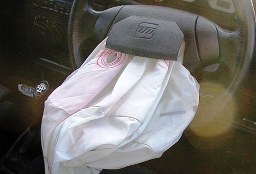 Deployed airbag 2