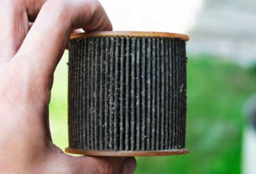 Dirty oil filter