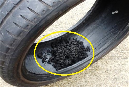 Invisible tyre damage