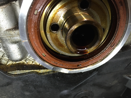 Leaking oil seal