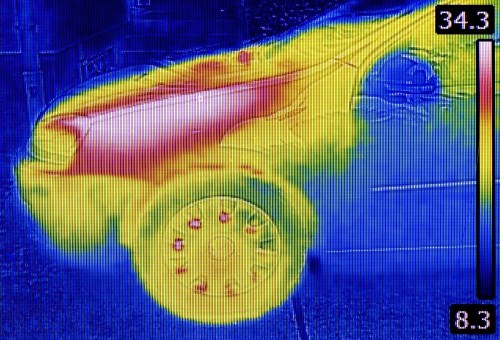 Thermal image car engine 2