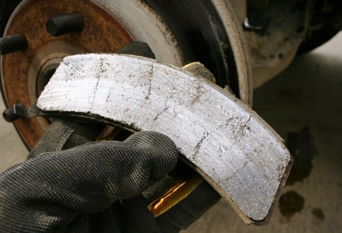 Worn brake pad 2